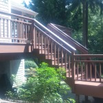 Stain for deck with railings and stairs